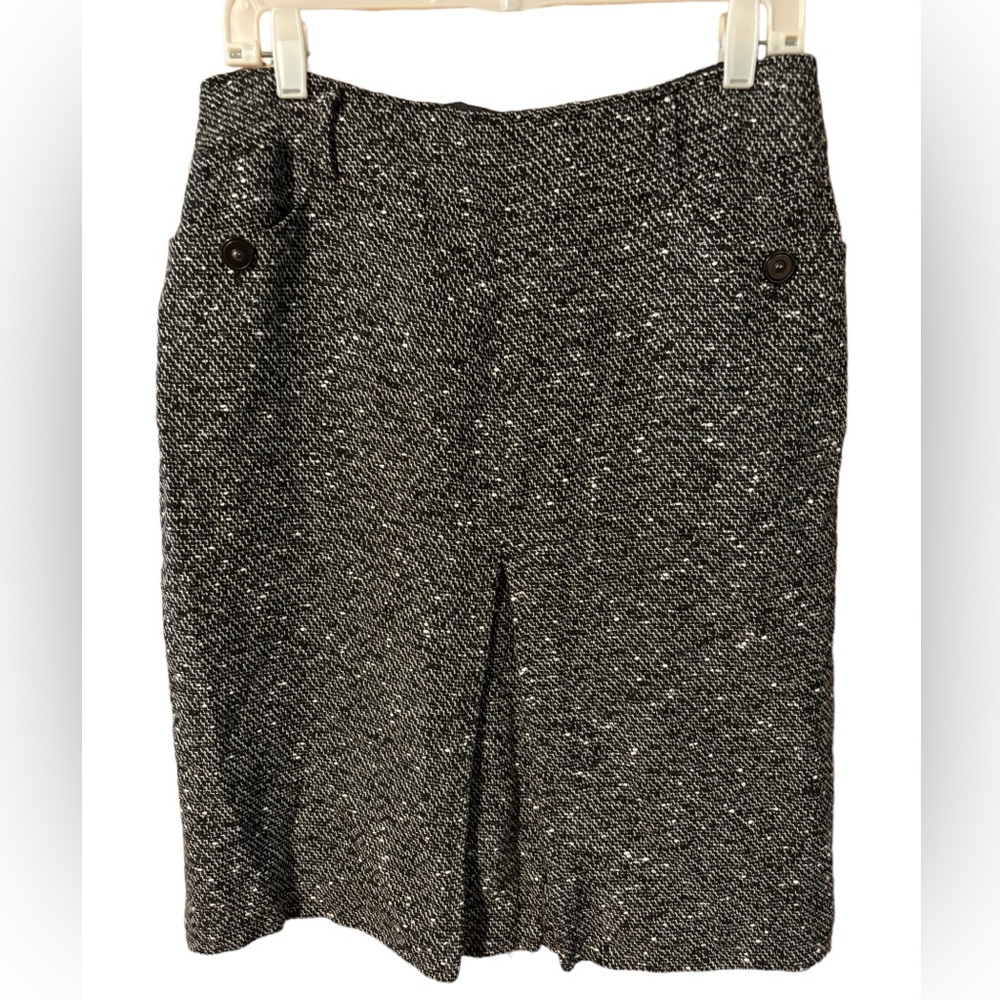 Canvasback Aline skirt with kick pleat.